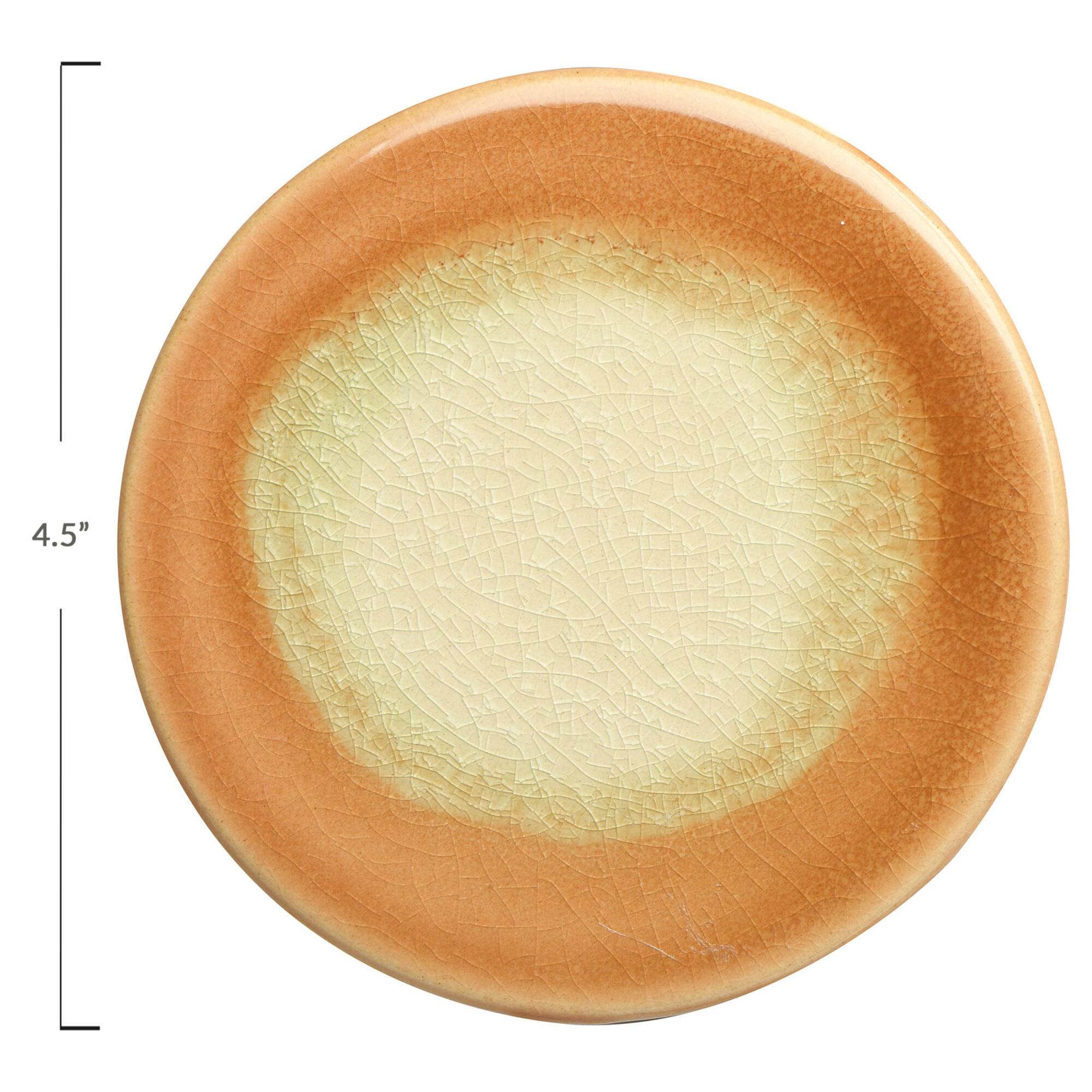 Hello Honey® Reactive Glaze Stoneware Coasters Set